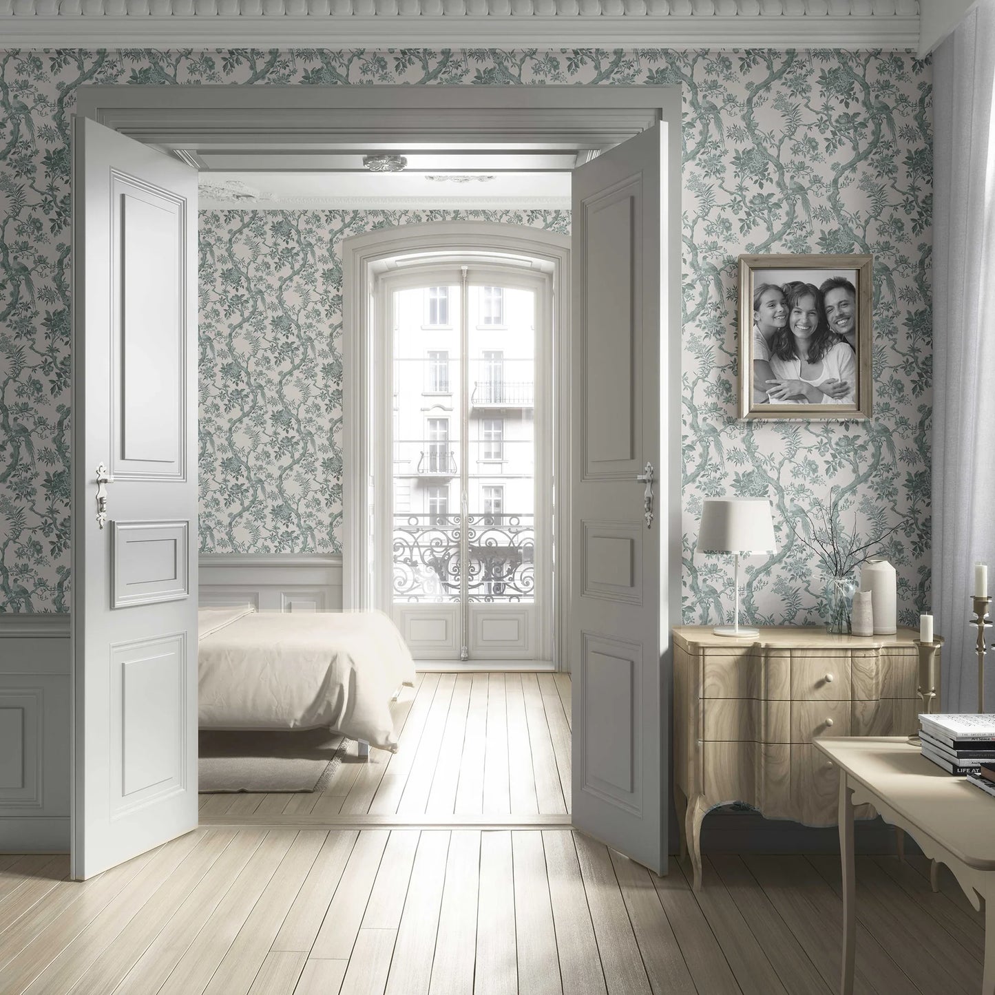 Willowbourne Wallpaper - Woodland Green