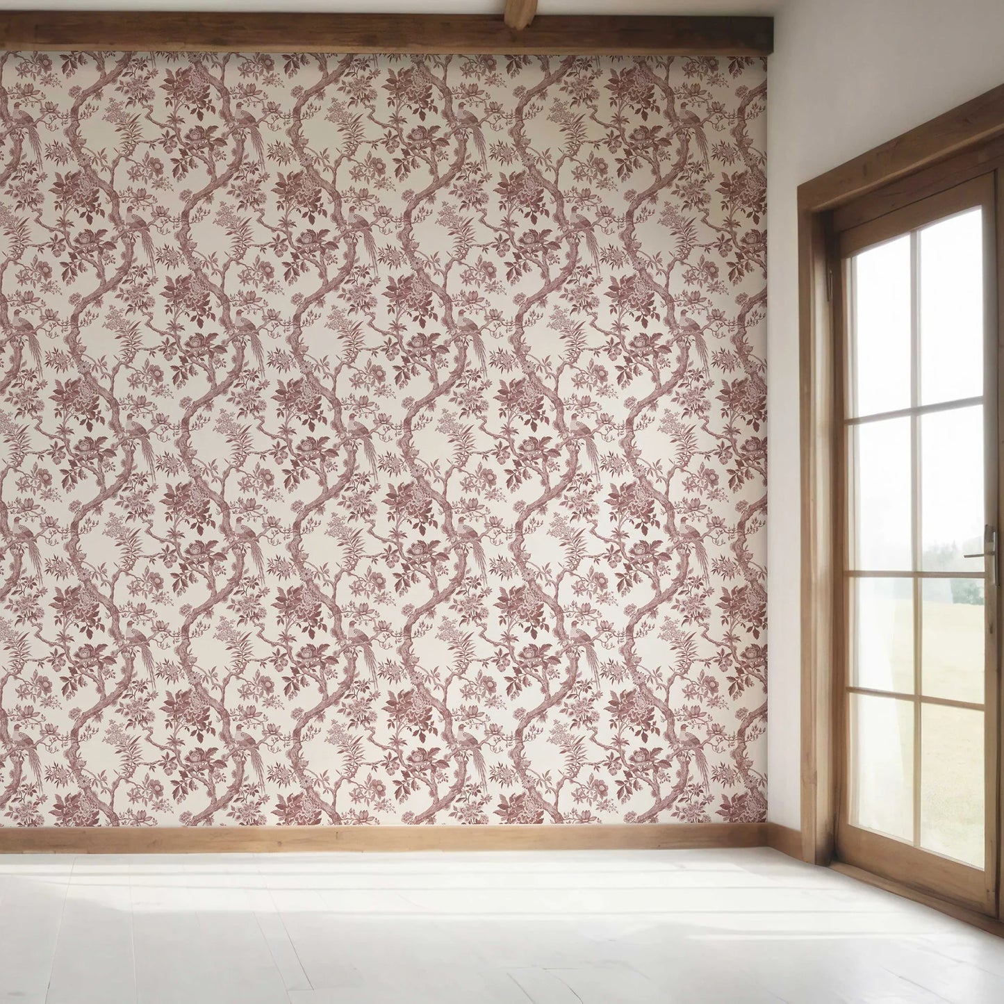 Willowbourne Wallpaper - Vintage Plum