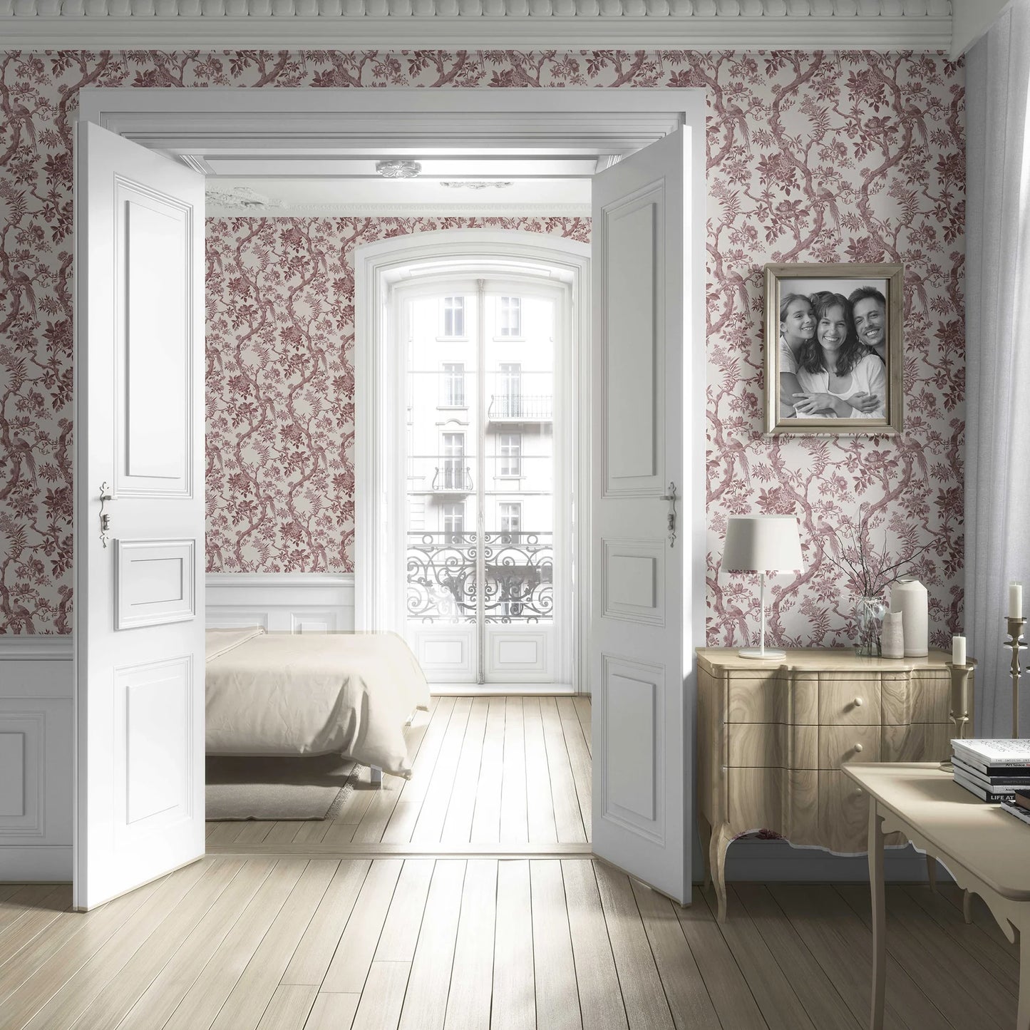 Willowbourne Wallpaper - Vintage Plum