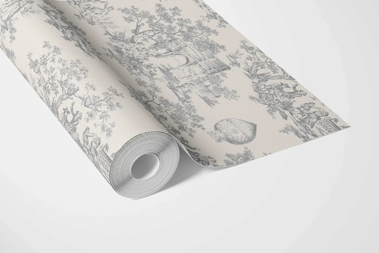 Château Toile Wallpaper - Charcoal Sketch