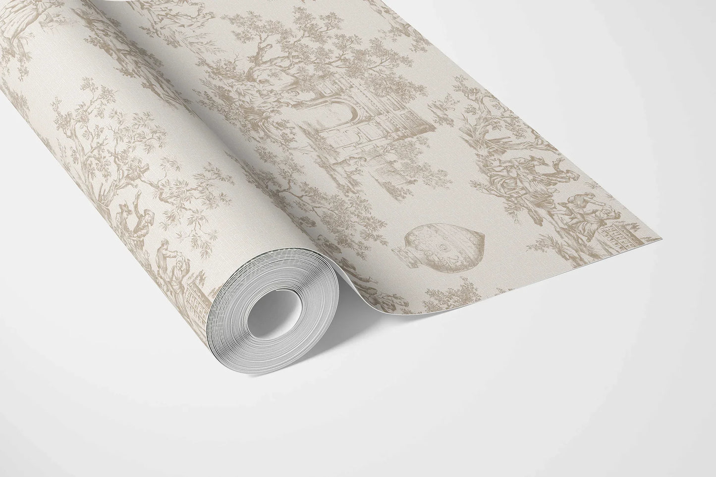 Château Toile Wallpaper - Antique Sepia