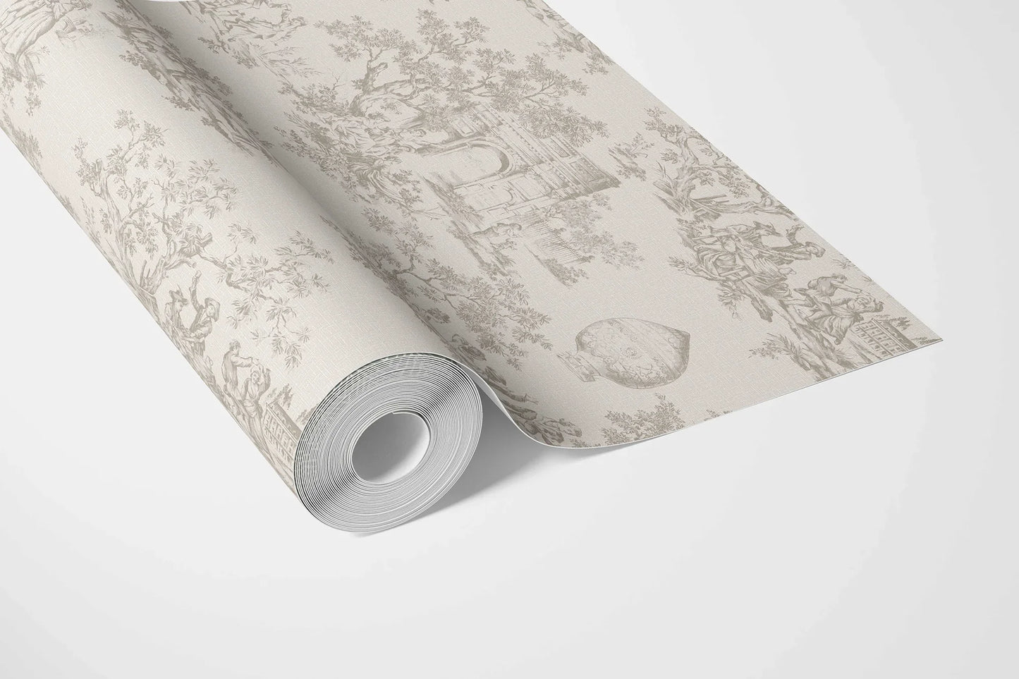 Château Toile Wallpaper - Vintage Taupe