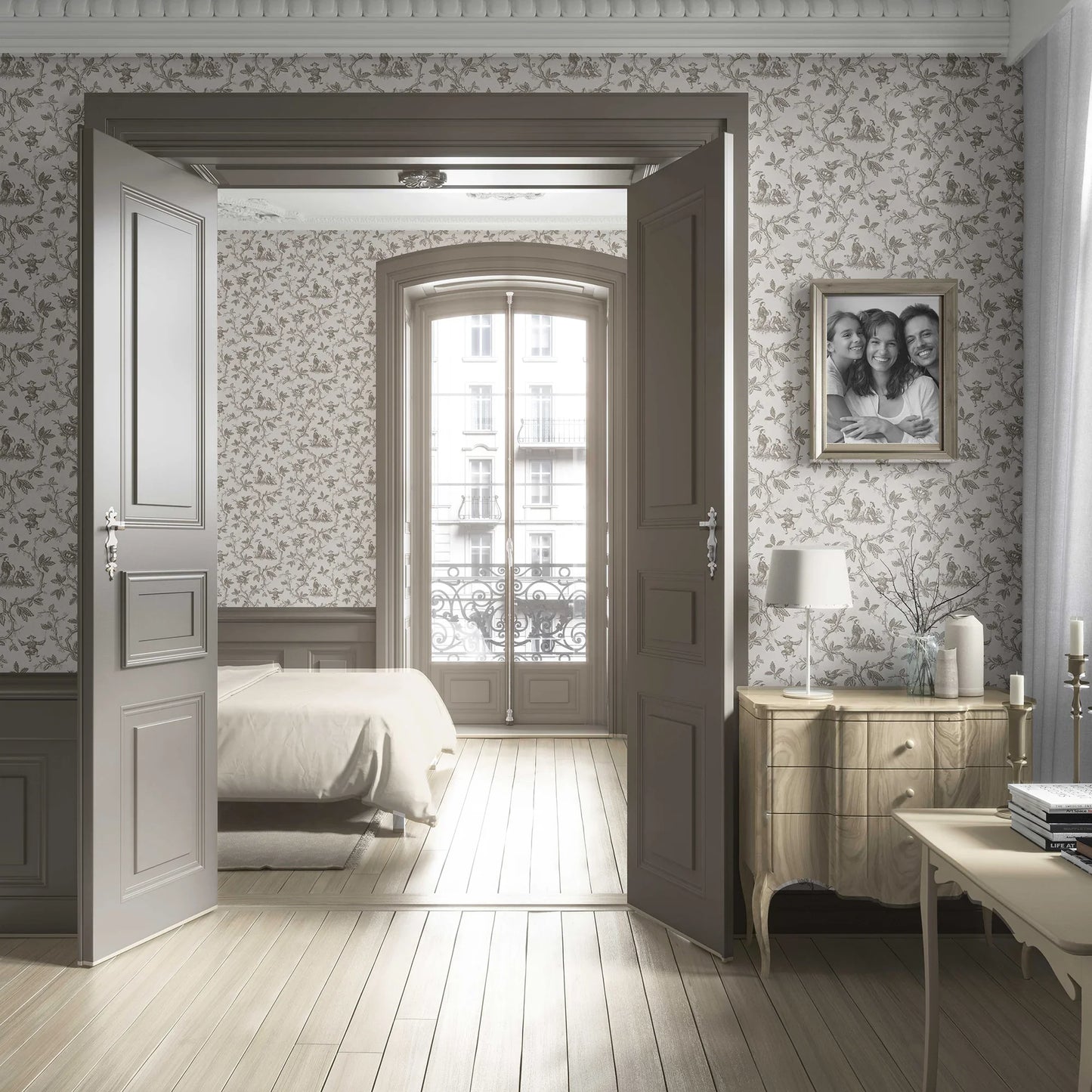 Oriental Reverie Wallpaper - Mocha Charm