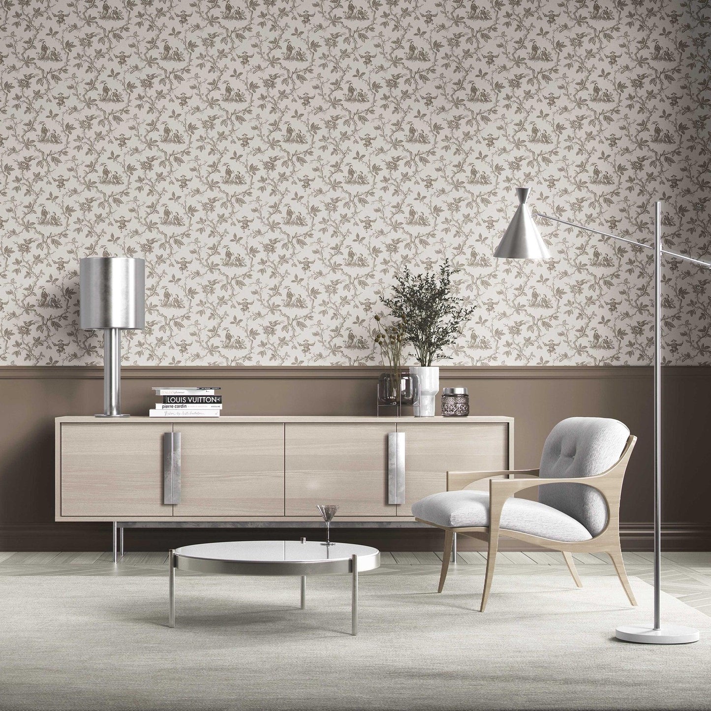 Oriental Reverie Wallpaper - Mocha Charm