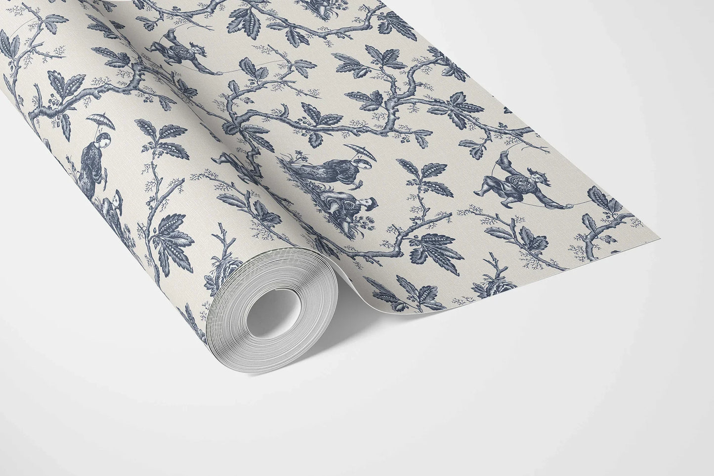 Oriental Reverie Wallpaper - Indigo Whisper