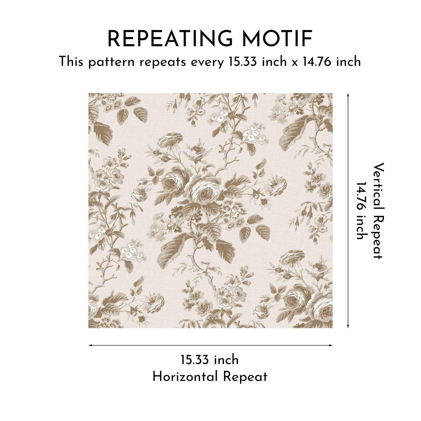 Rosalind Manor Wallpaper - Soft Taupe