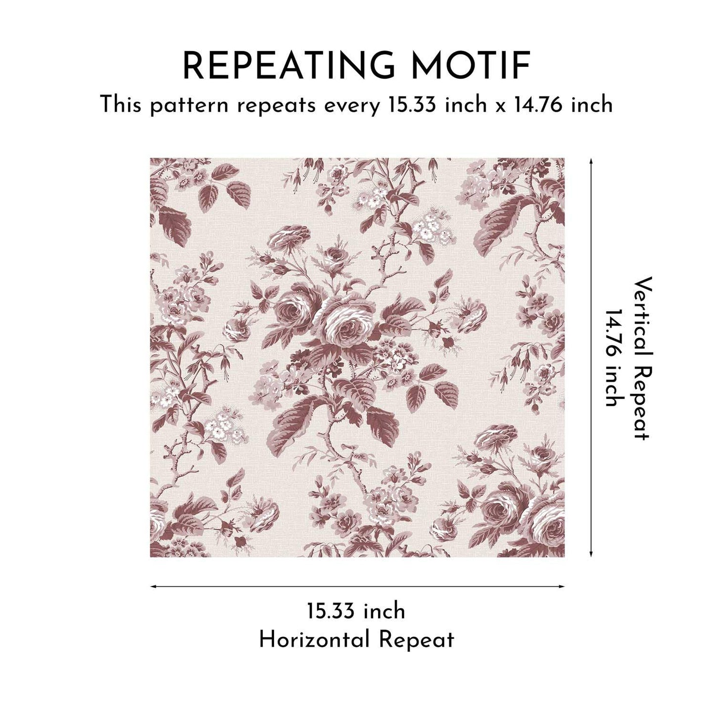 Rosalind Manor Wallpaper - Rosewood Charm