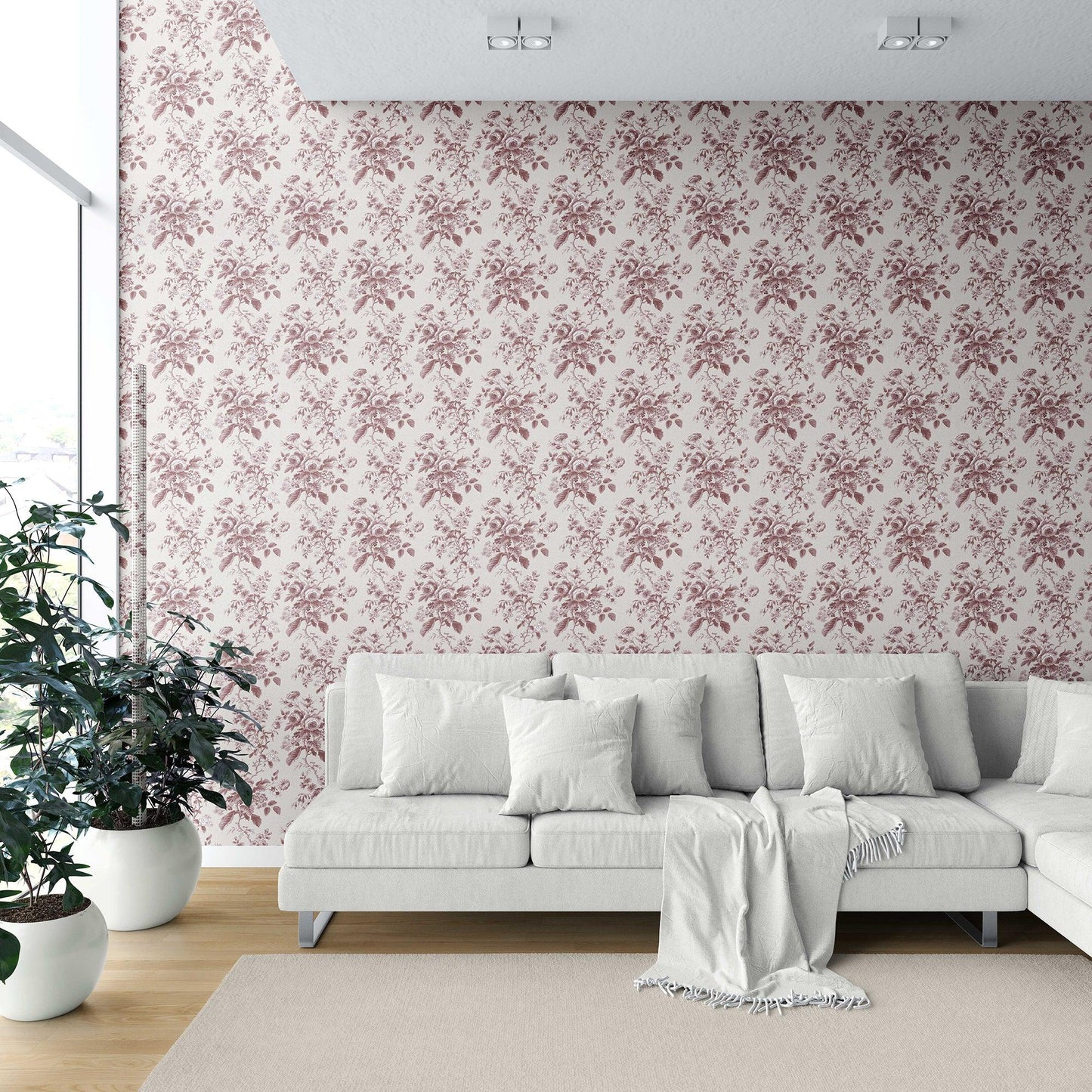 Rosalind Manor Wallpaper - Rosewood Charm