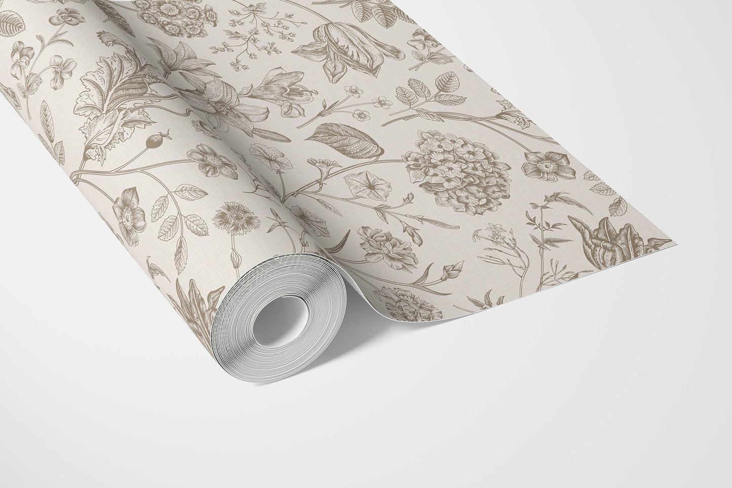 Garden Anthology Wallpaper - Sepia Meadow
