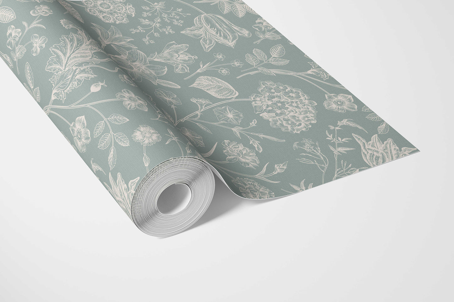 Garden Anthology Wallpaper - Sage Blue