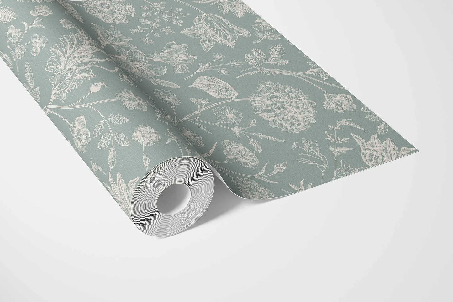 Garden Anthology Wallpaper - Sage Blue