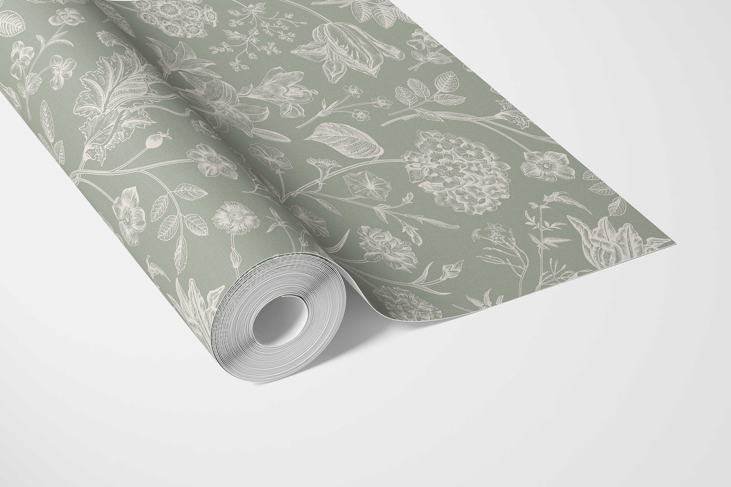 Garden Anthology Wallpaper - Misty Sage