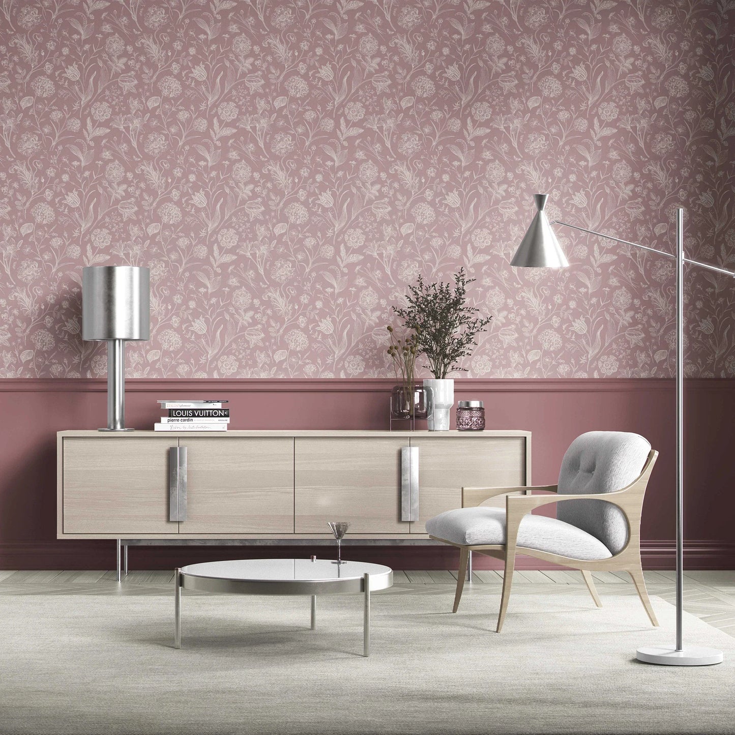 Garden Anthology Wallpaper - Rose Blush