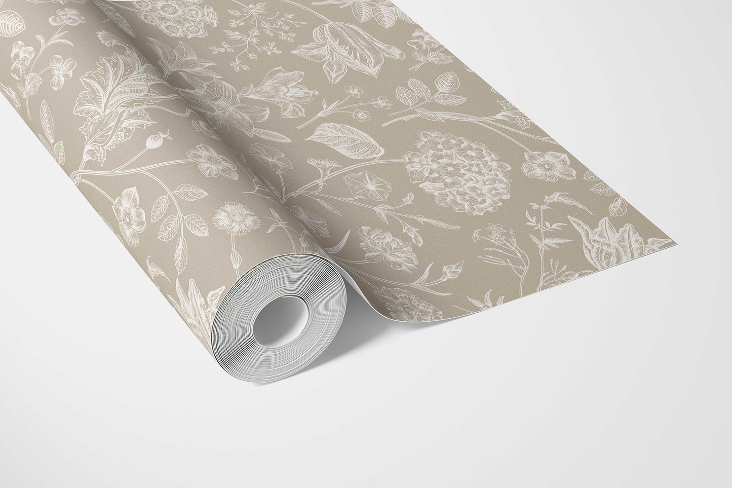 Garden Anthology Wallpaper - Fawn Beige