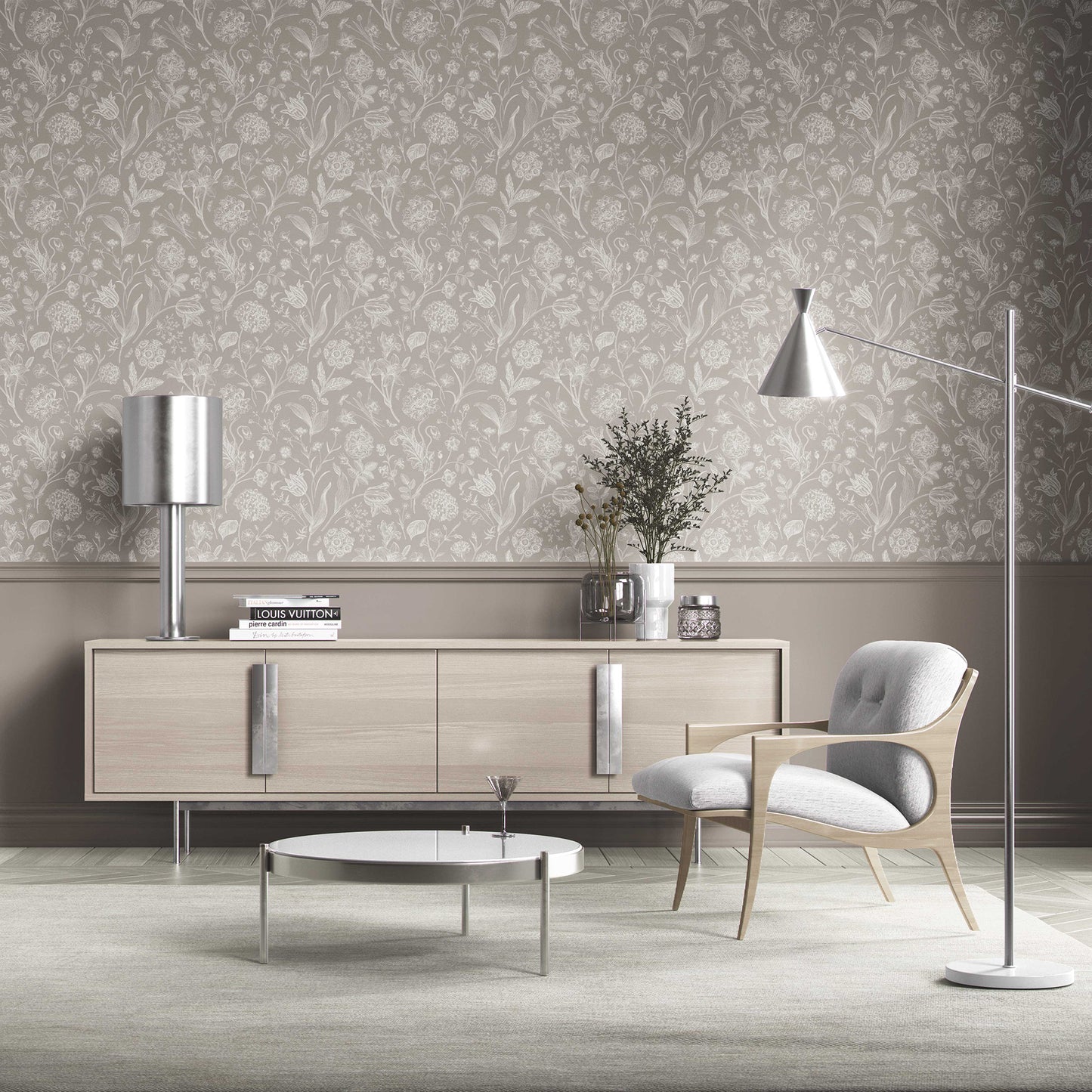 Garden Anthology Wallpaper - Ash Grey