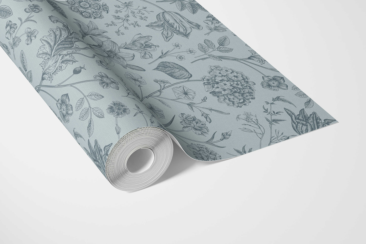 Garden Anthology Wallpaper - Slate Blue