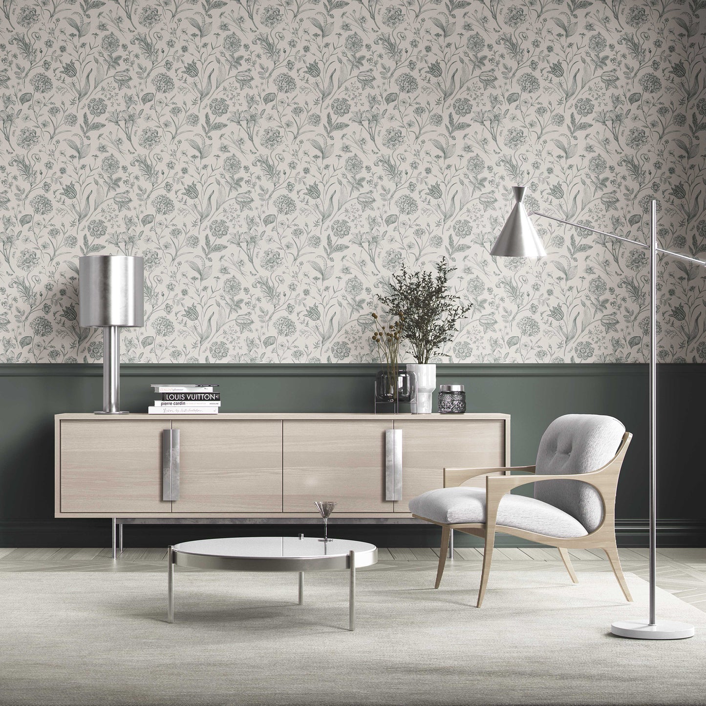 Garden Anthology Wallpaper - Verdant Ink