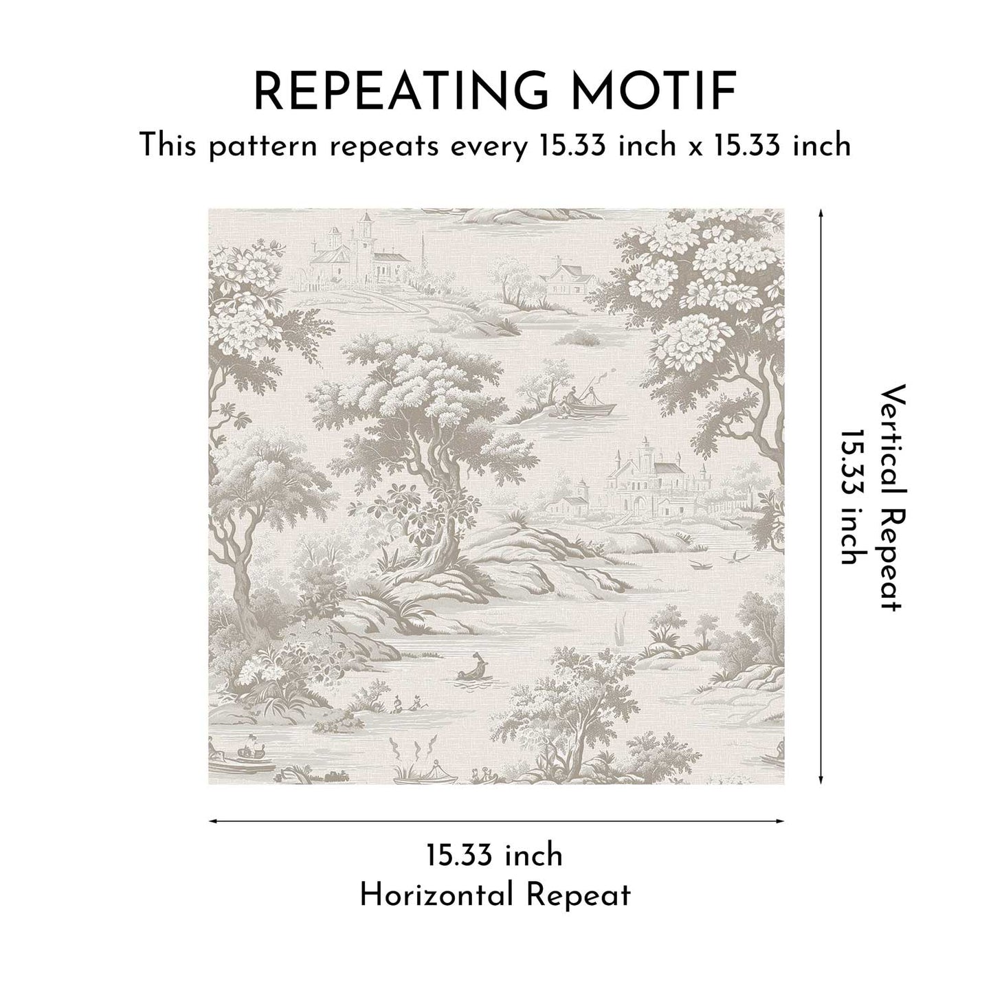 Pastoral Elegy Wallpaper - Misty Taupe