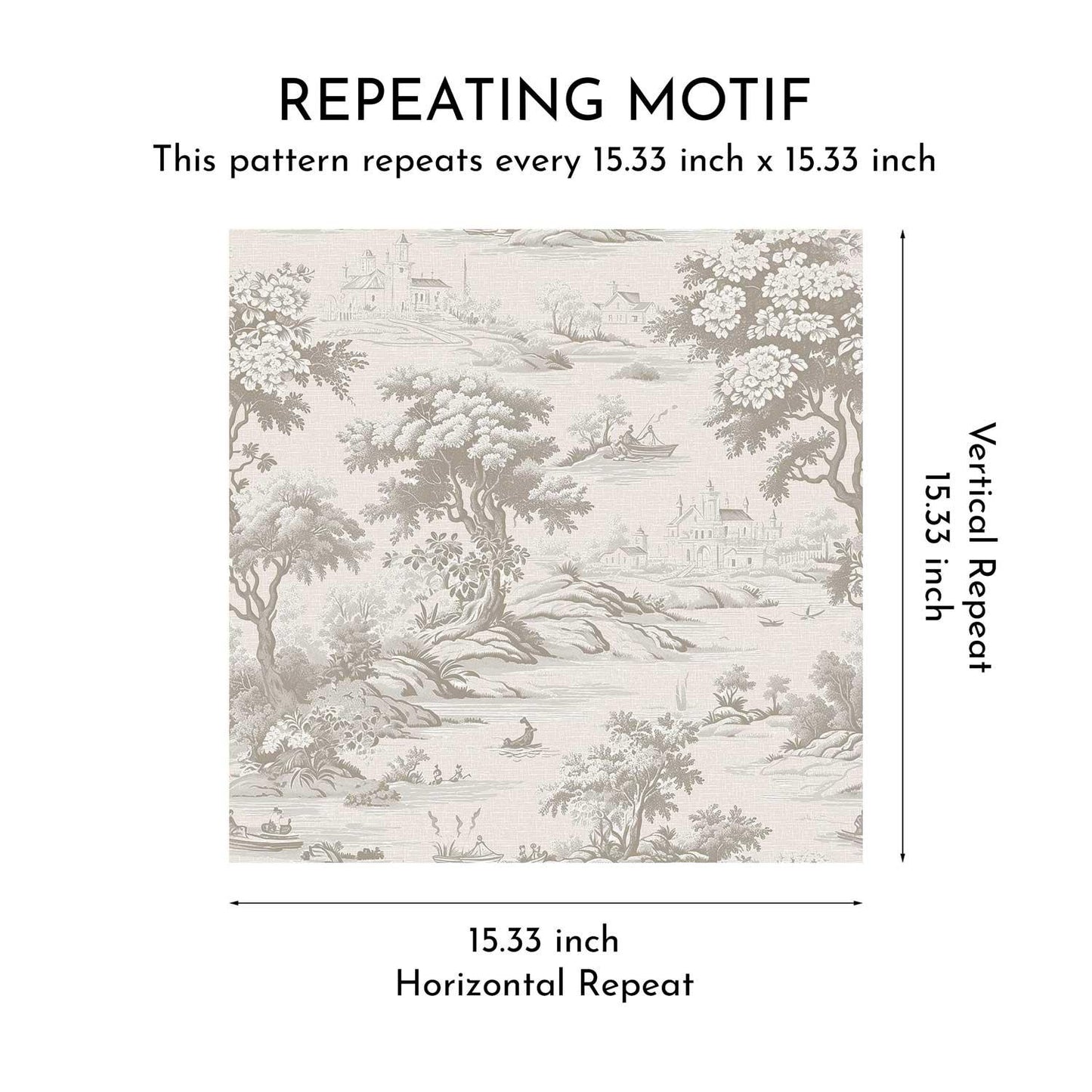 Pastoral Elegy Wallpaper - Misty Taupe