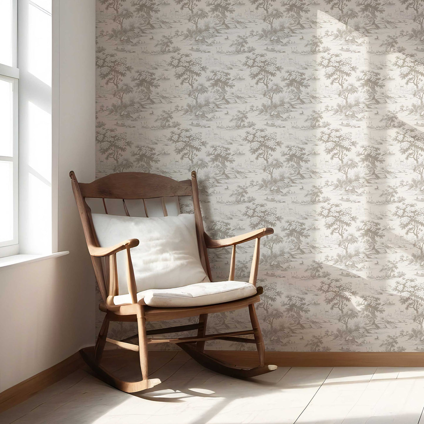 Pastoral Elegy Wallpaper - Misty Taupe