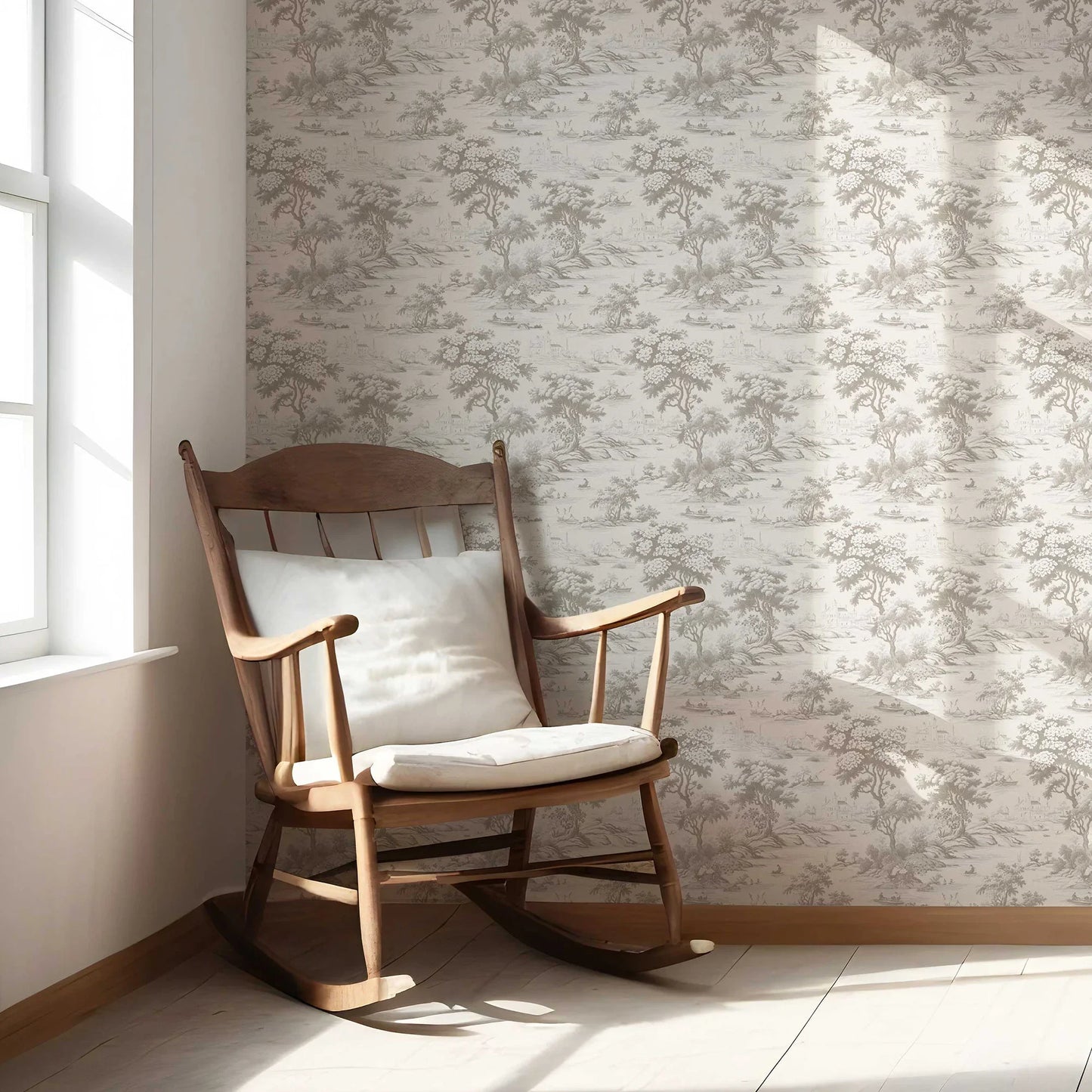 Pastoral Elegy Wallpaper - Misty Taupe