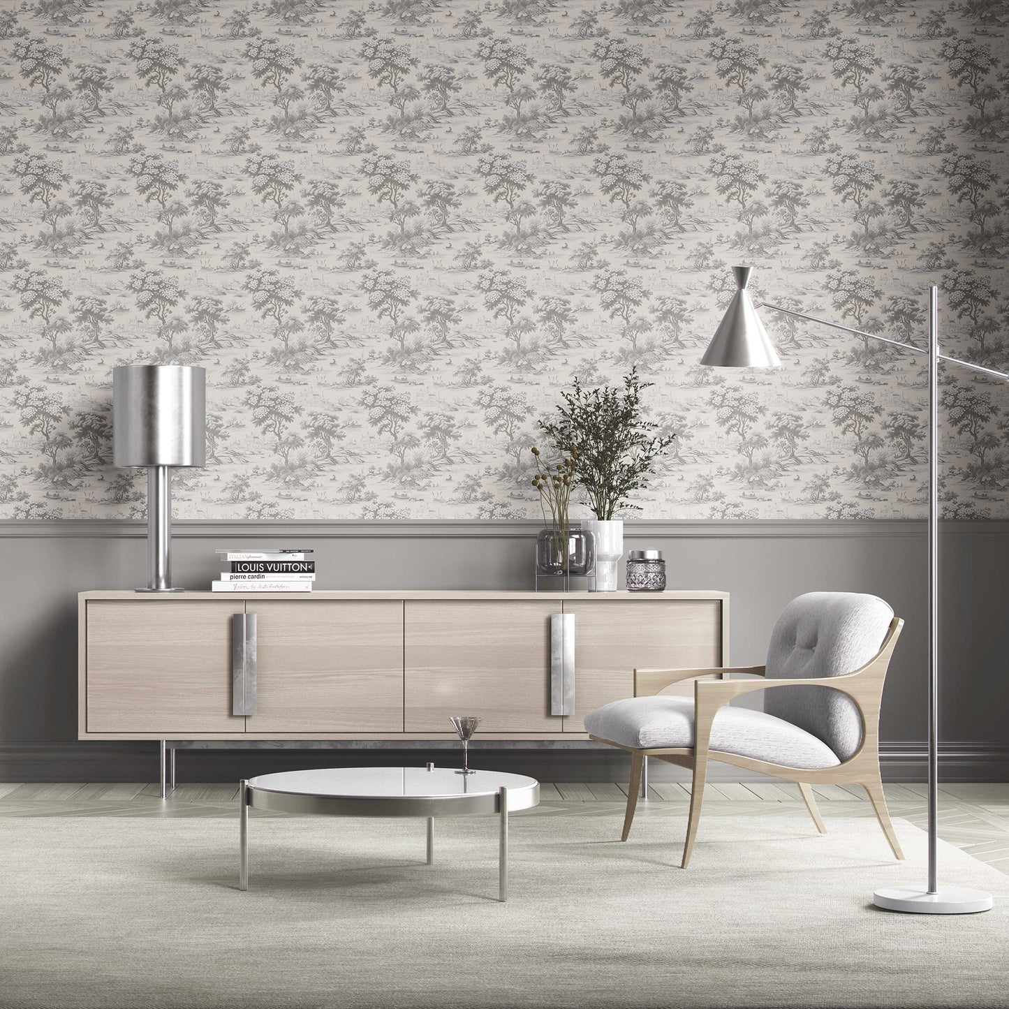 Pastoral Elegy Wallpaper - Silver Dawn