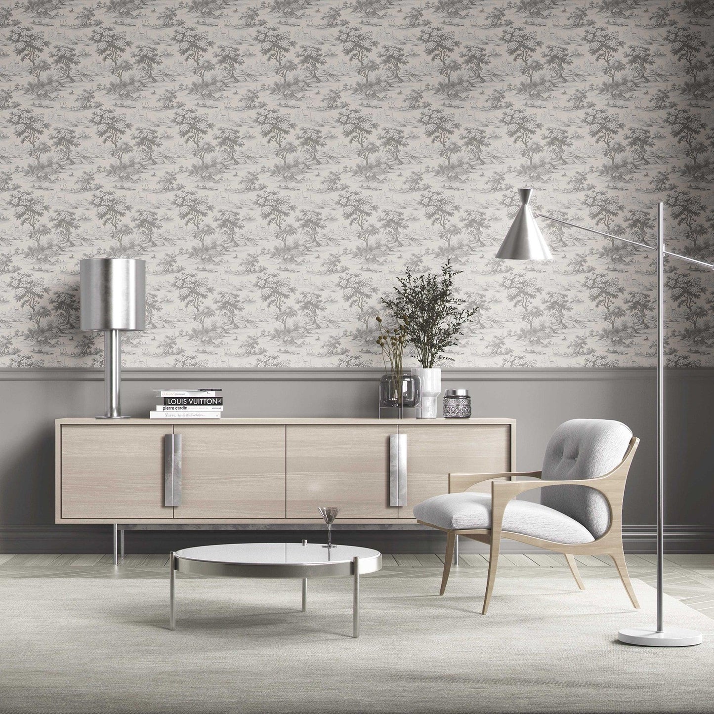 Pastoral Elegy Wallpaper - Silver Dawn