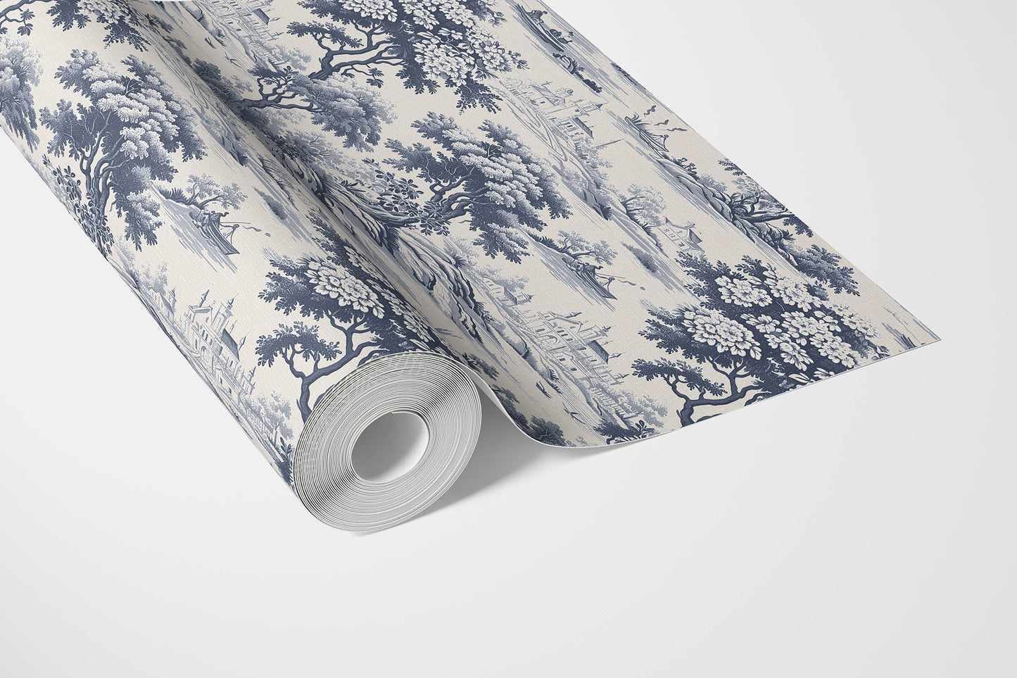 Pastoral Elegy Wallpaper - Indigo Sketch