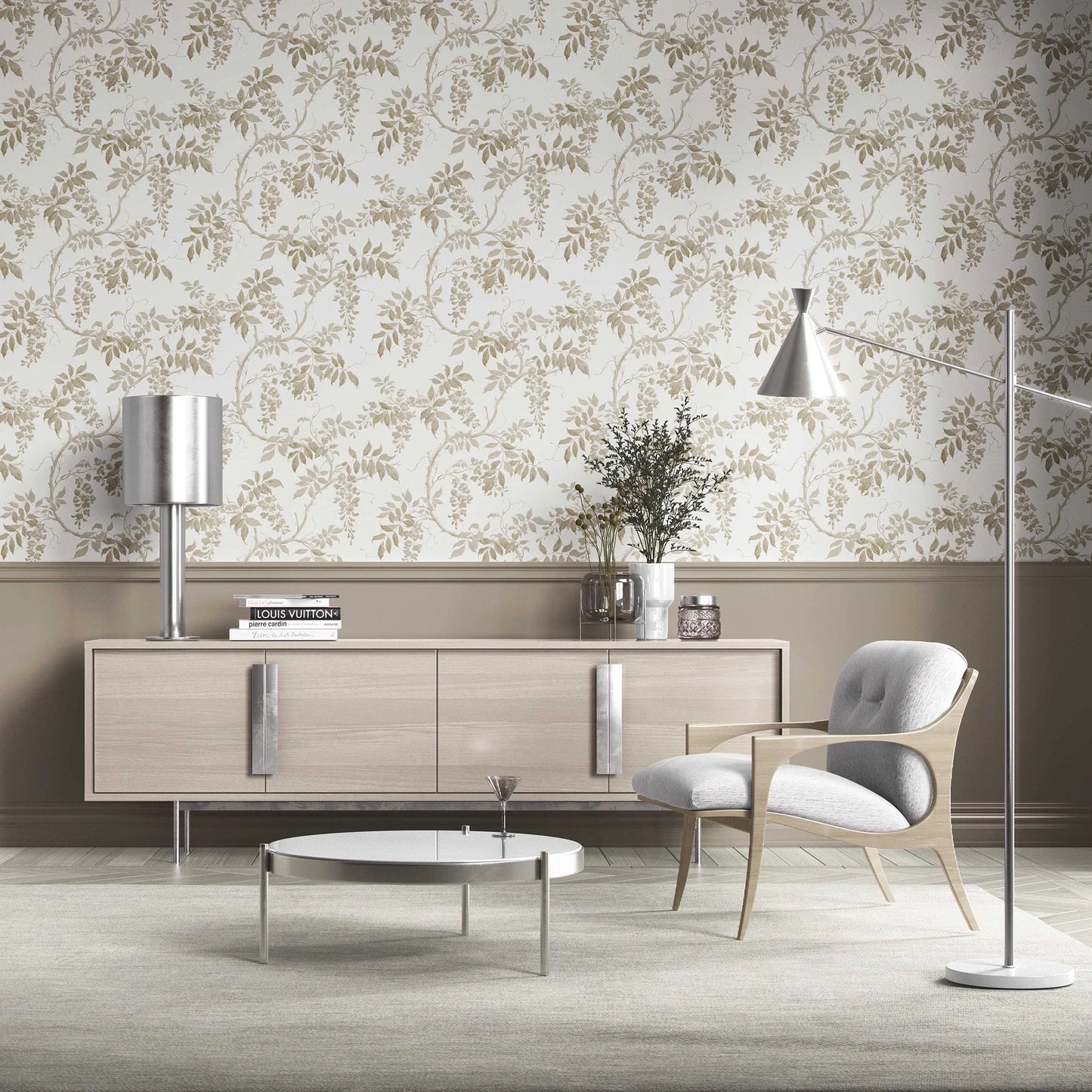Wisterleigh Wallpaper - Sandstone Vine