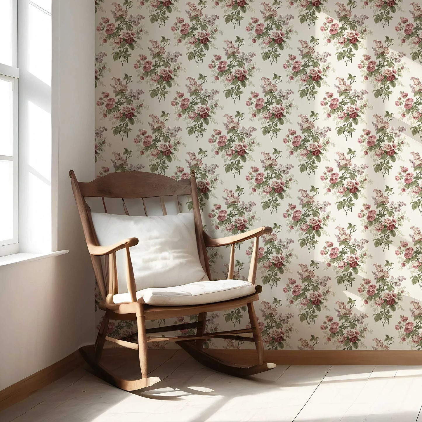 Chatsworth Charm Wallpaper - Rosewood Reverie