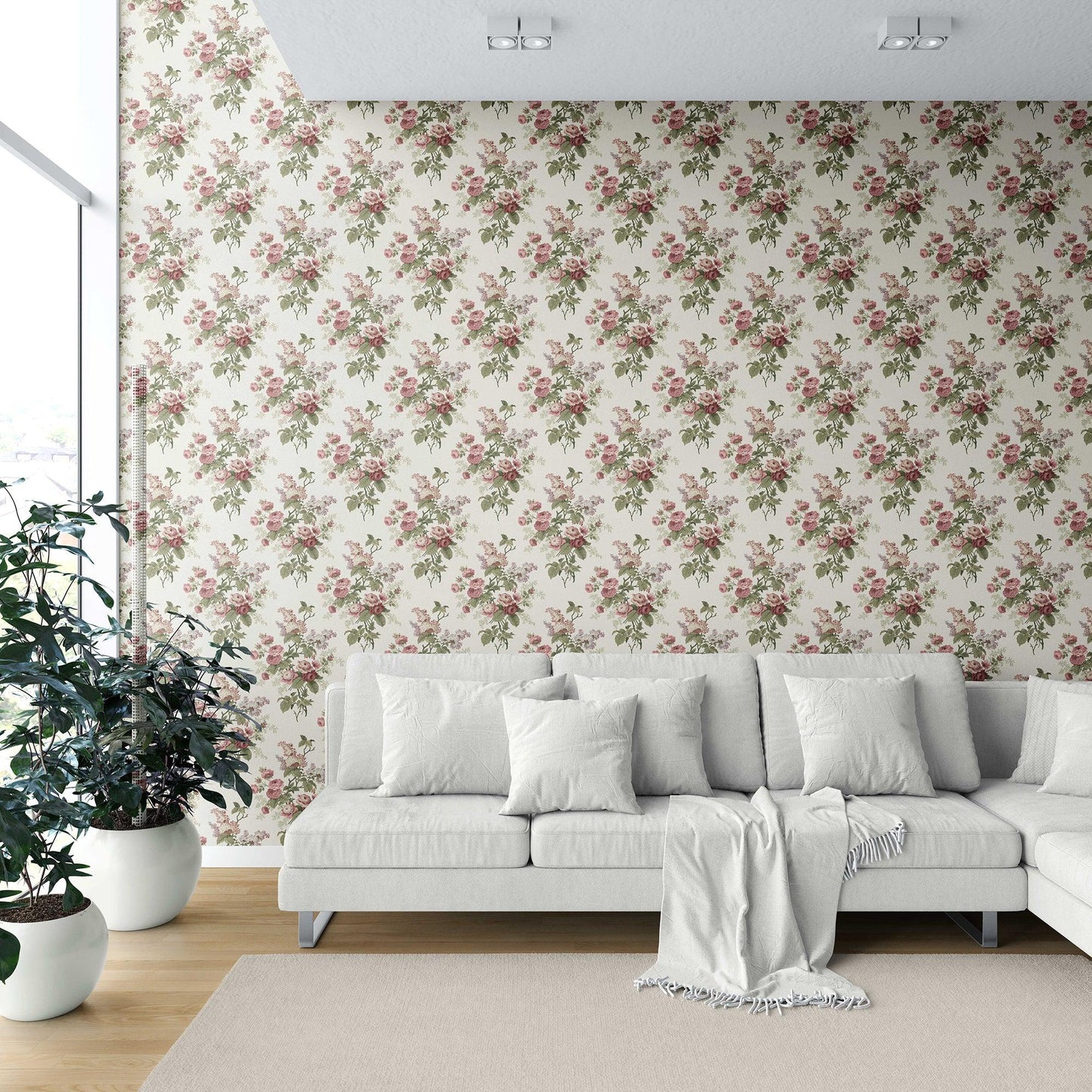 Chatsworth Charm Wallpaper - Rosewood Reverie