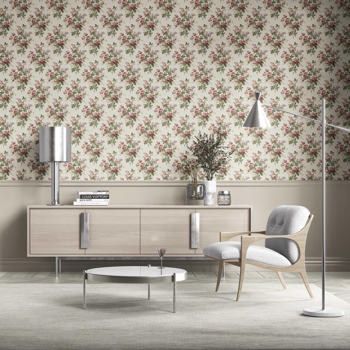 Chatsworth Charm Wallpaper - Rosewood Reverie