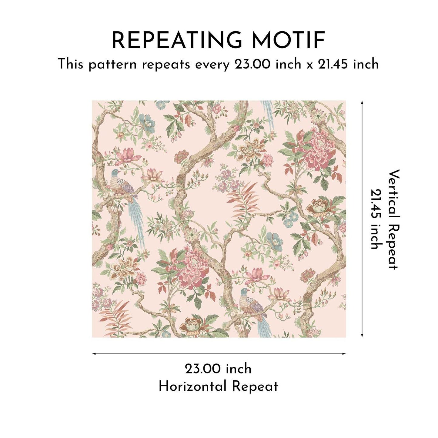 Willowbourne Wallpaper - Rose Blush