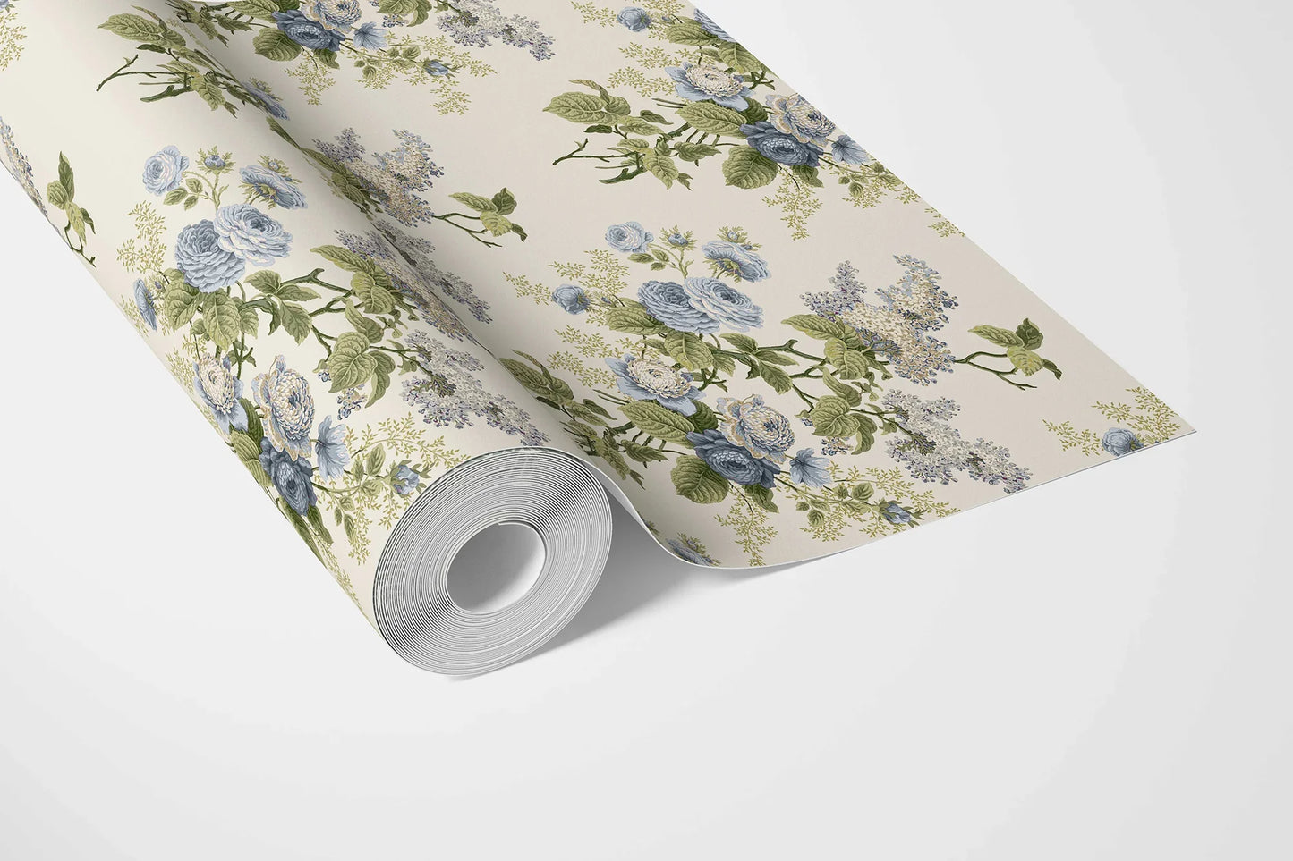 Chatsworth Charm Wallpaper - Blue Manor Bloom