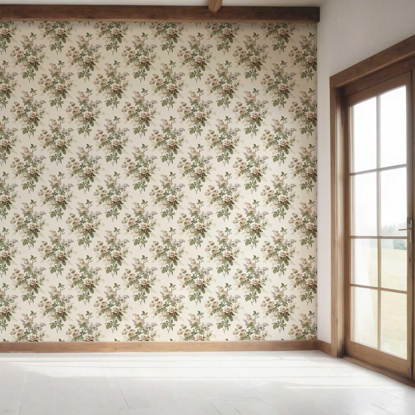 Chatsworth Charm Wallpaper - Mocha Bloom