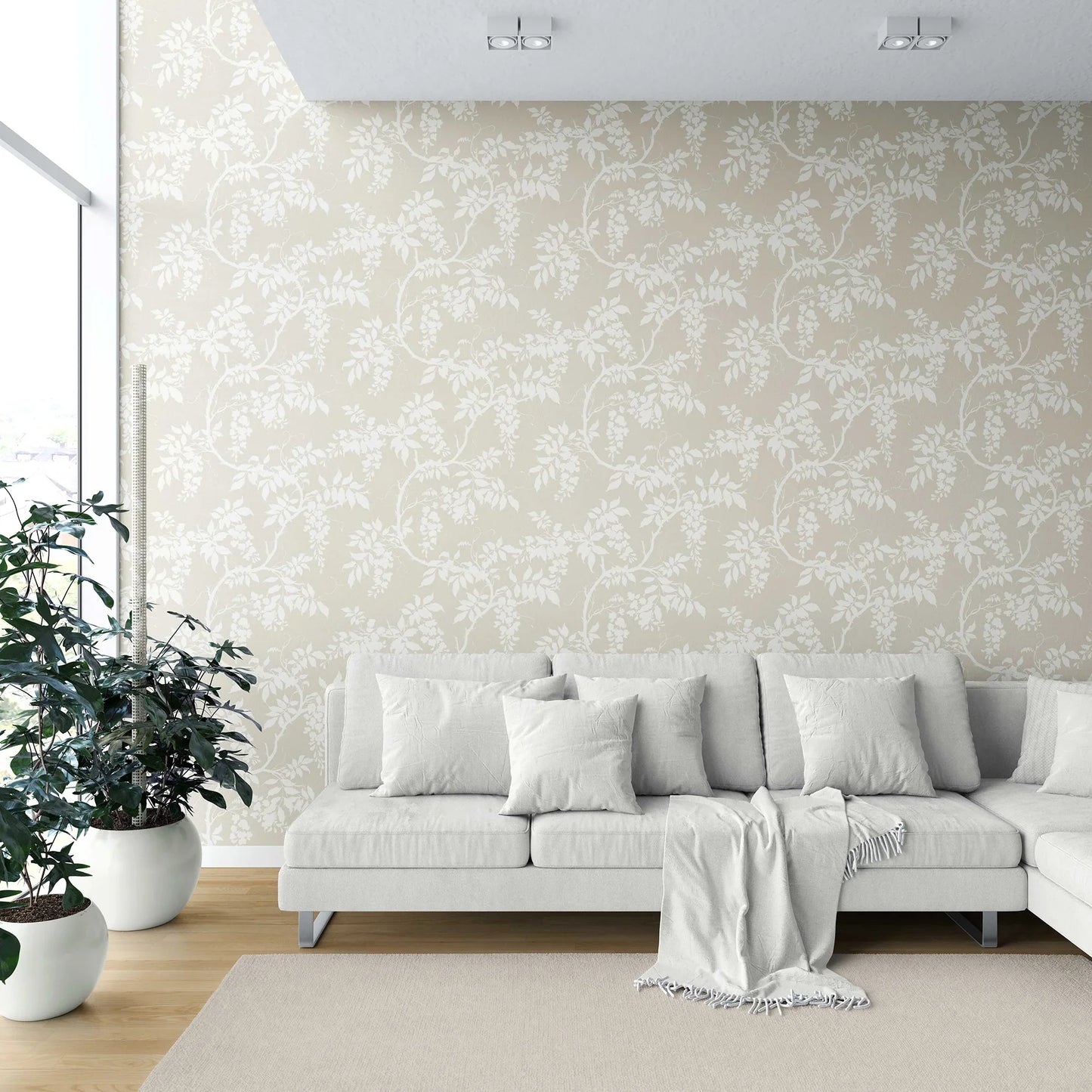 Wisterleigh Wallpaper - Soft Taupe