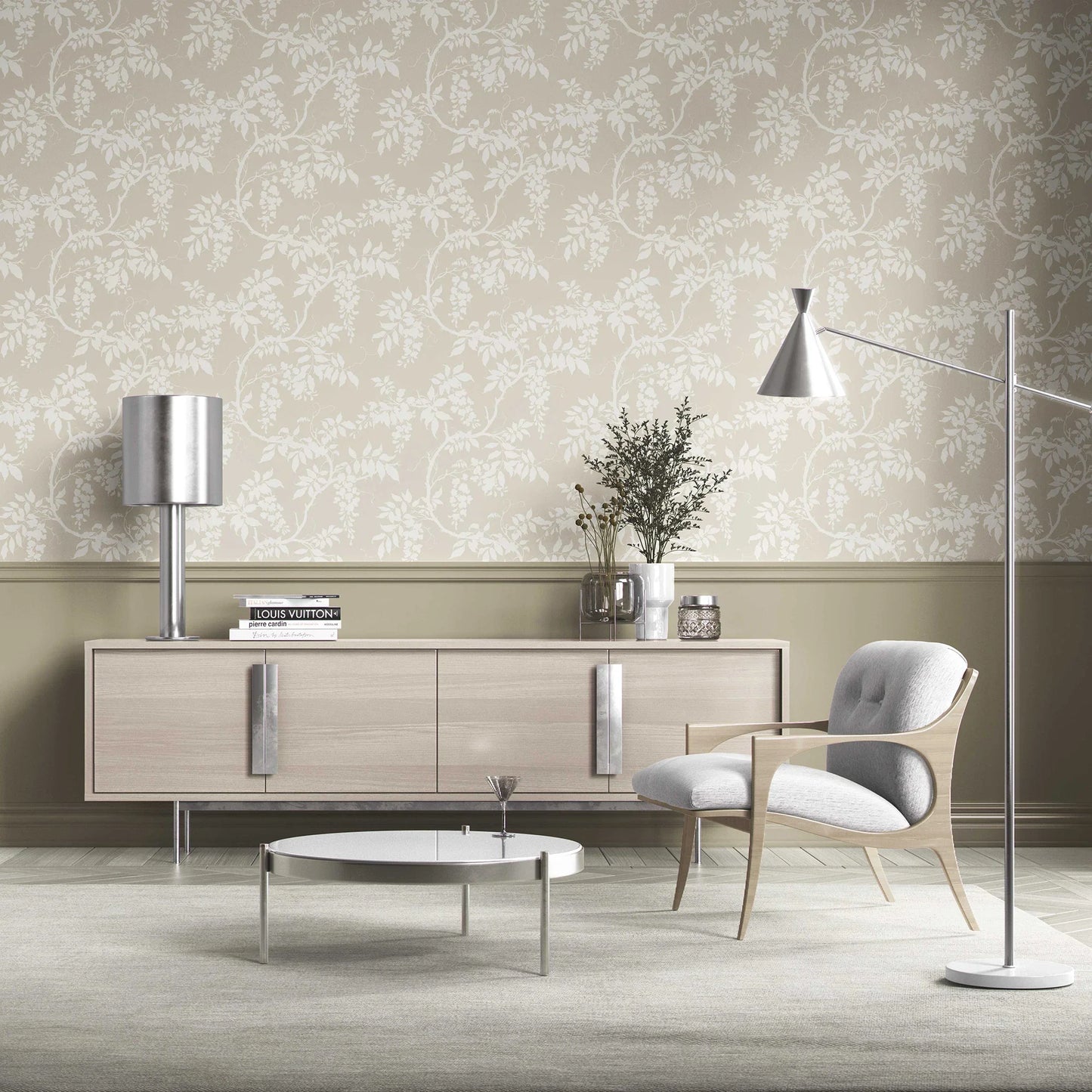 Wisterleigh Wallpaper - Soft Taupe