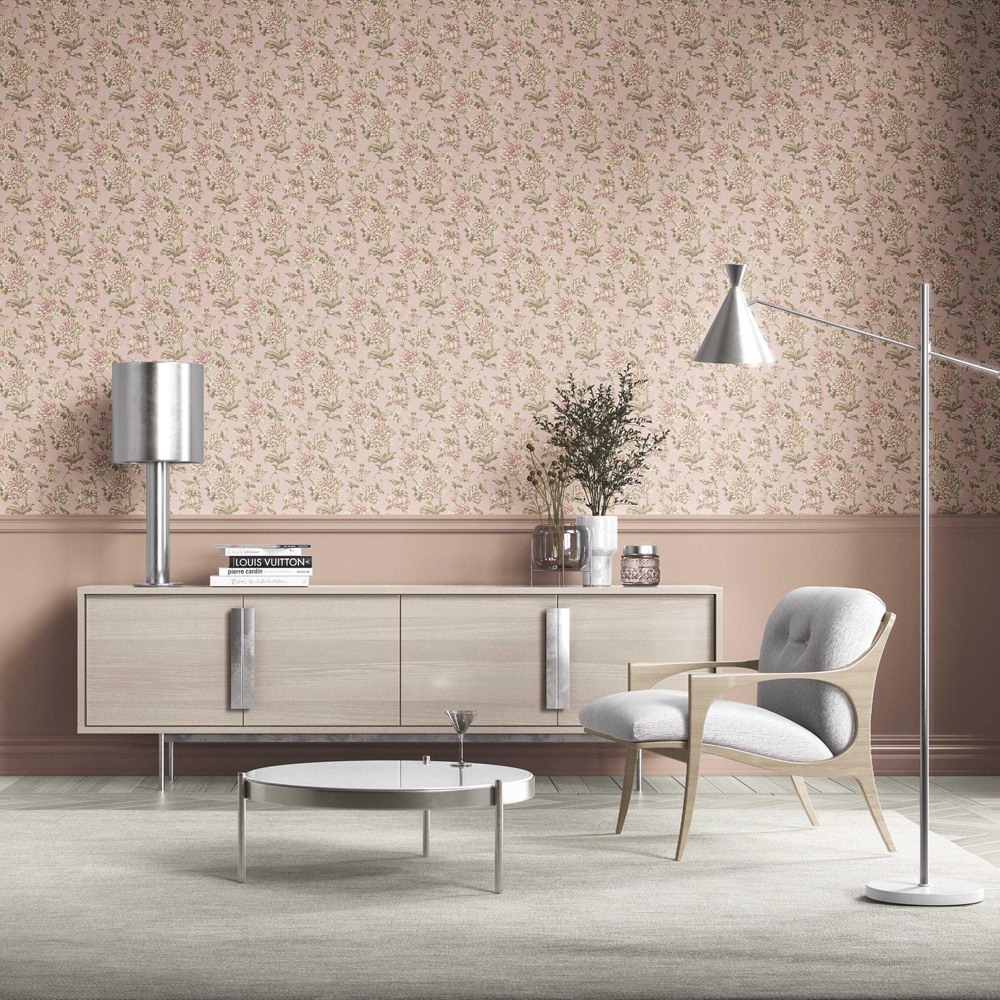 Bloomsbury Elegance Wallpaper - Soft Petal