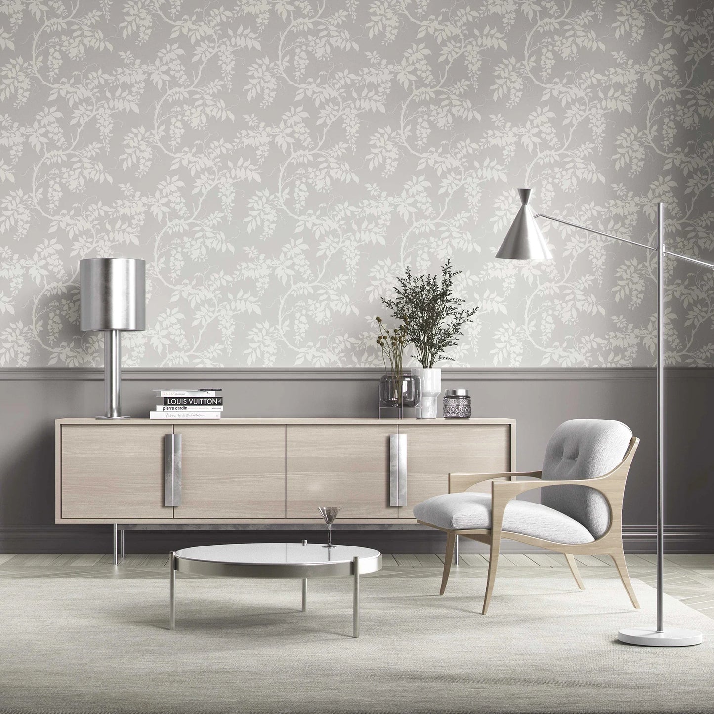 Wisterleigh Wallpaper - Grey Whisper