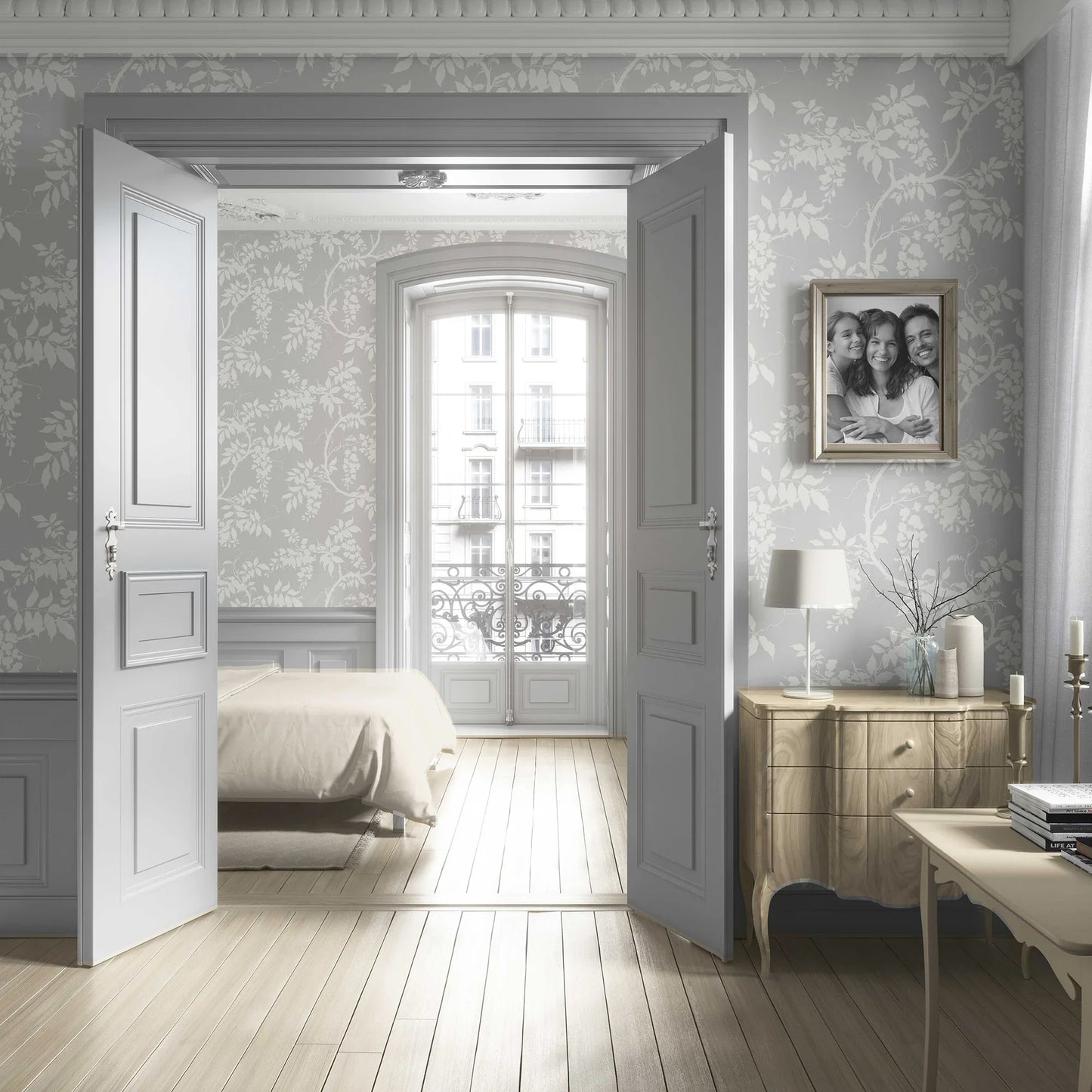 Wisterleigh Wallpaper - Grey Whisper