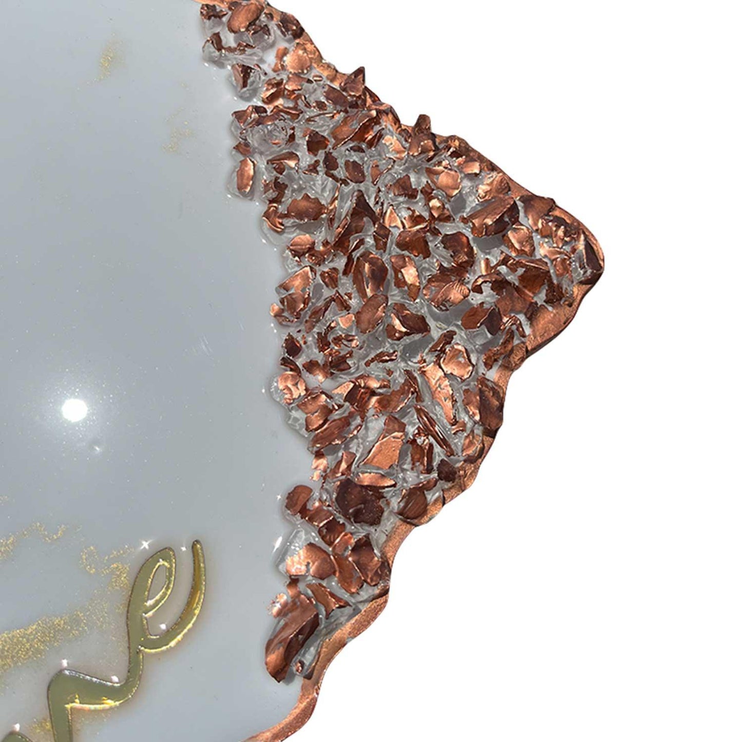 Golden Grace - Ganesha Nameplate with Rose Gold Crystals