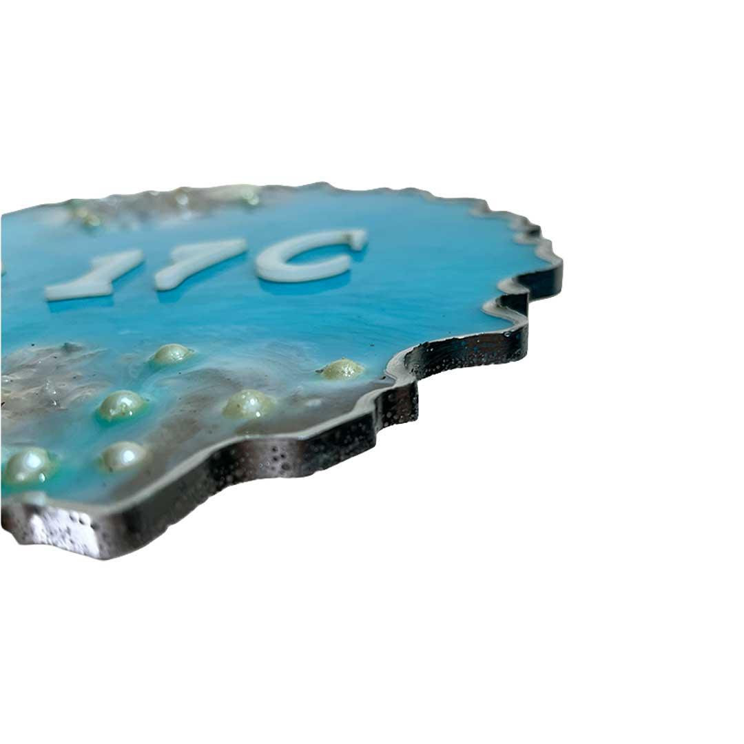 Blue Ocean - Resin Number Plate