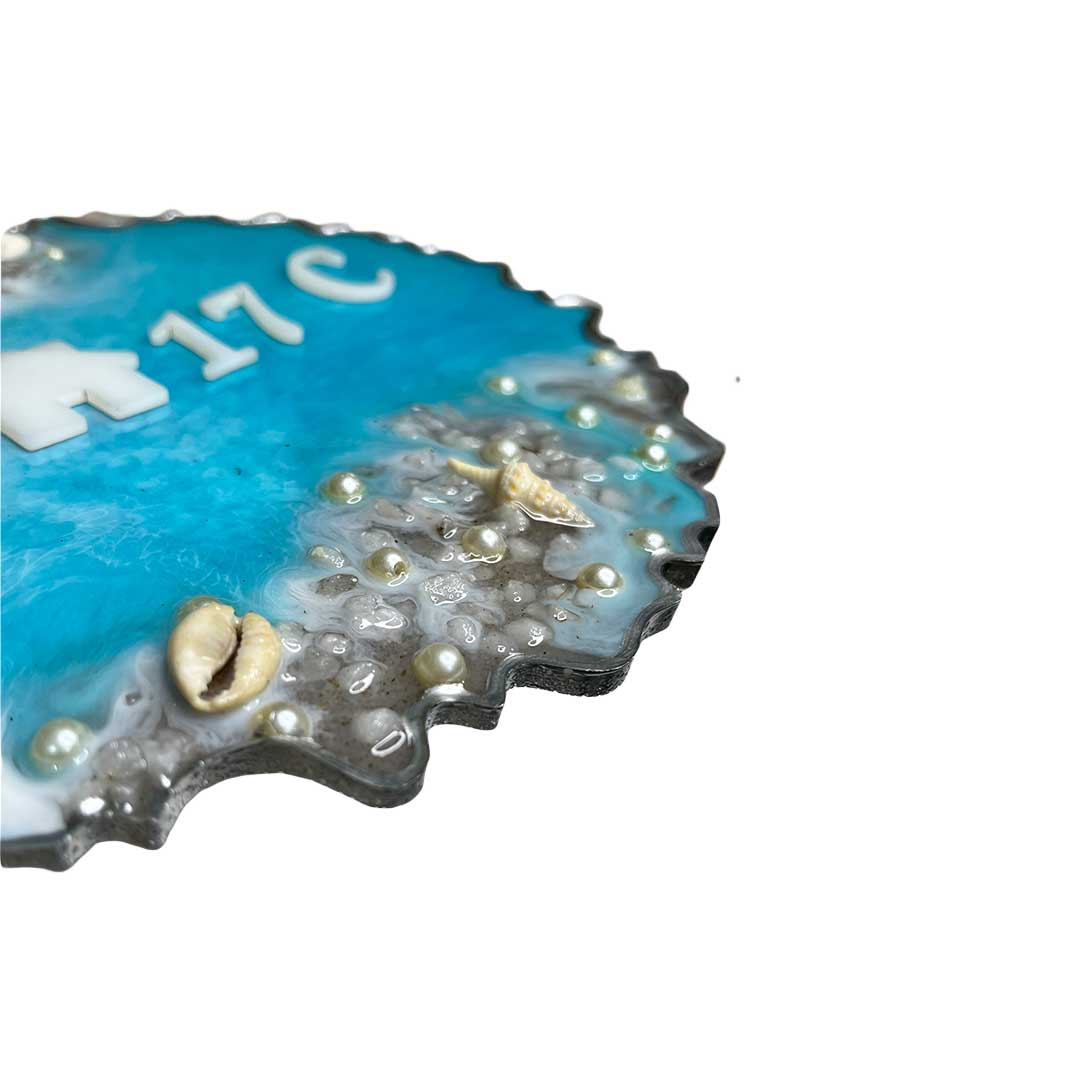Blue Ocean - Resin Number Plate
