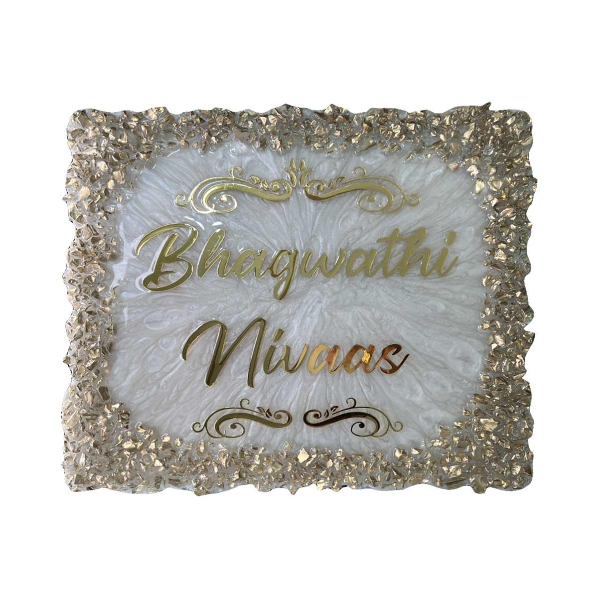 Singh's - Pearl Texture Resin Nameplate