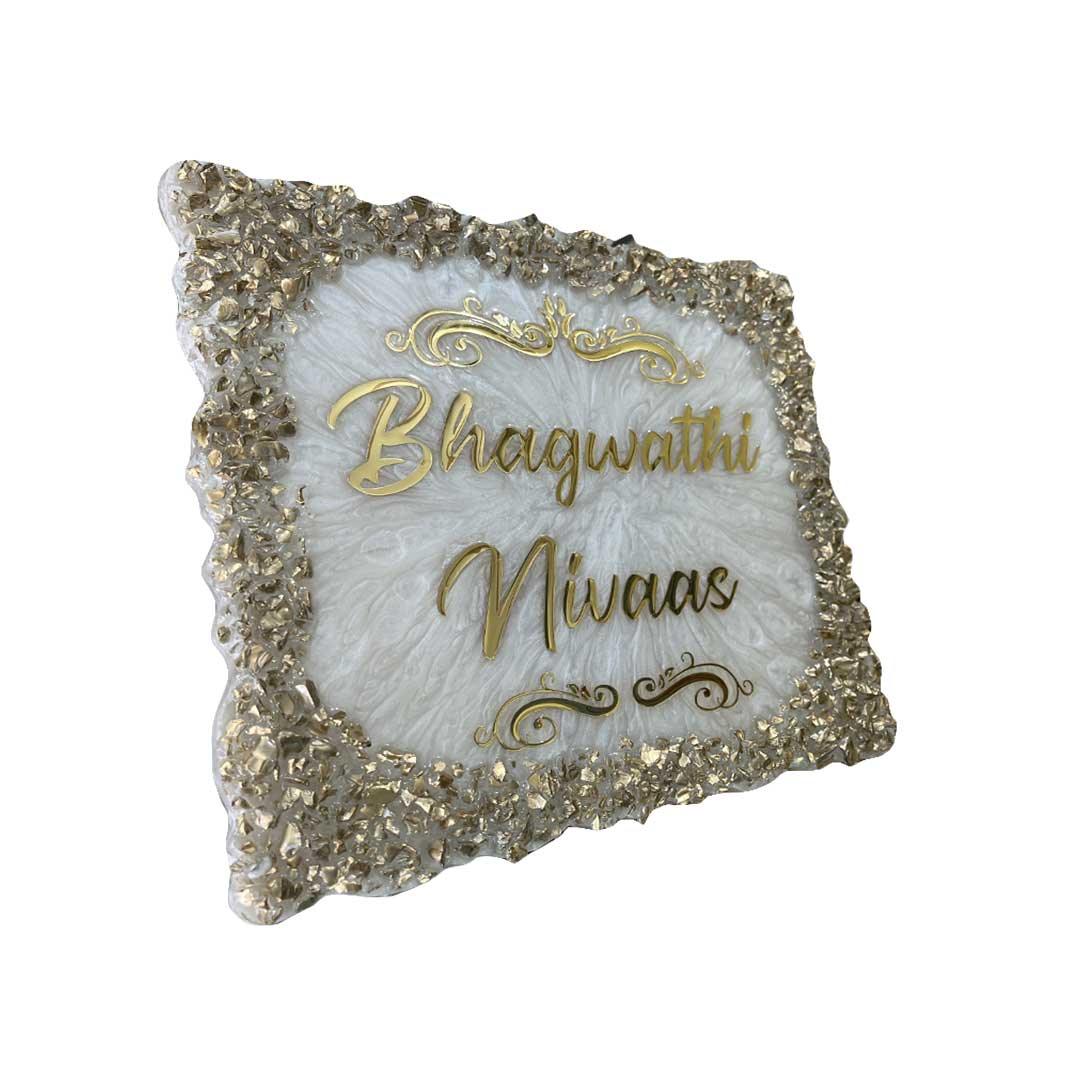 Singh's - Pearl Texture Resin Nameplate