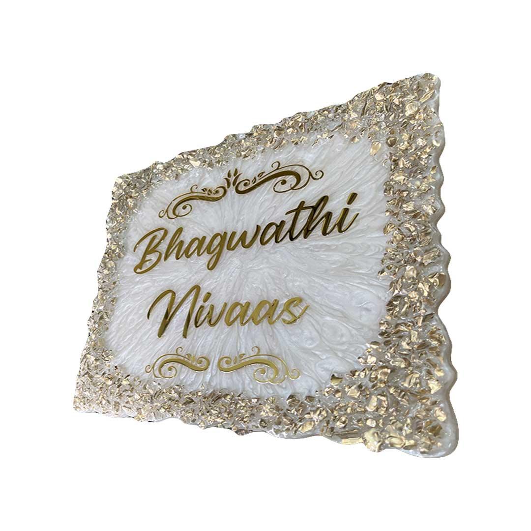 Singh's - Pearl Texture Resin Nameplate