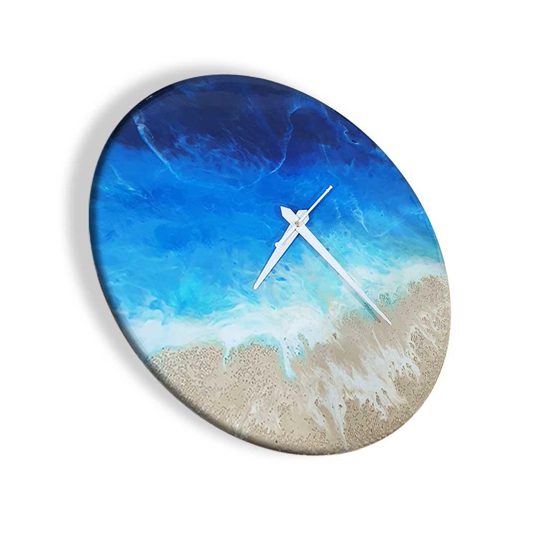 Ocean Tide Resin Wall Clock