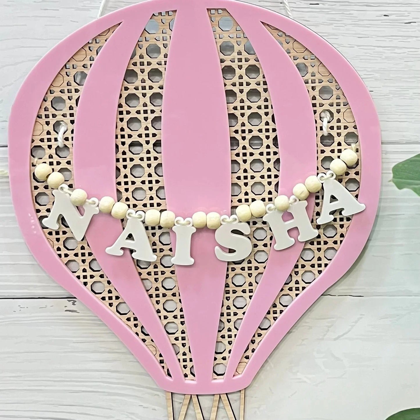 Hot Air Balloon Name Plaque