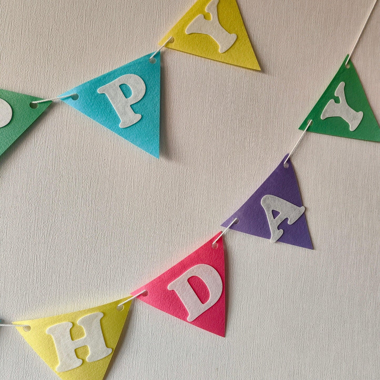 Happy Felt Flag Birthday Banner/Garland