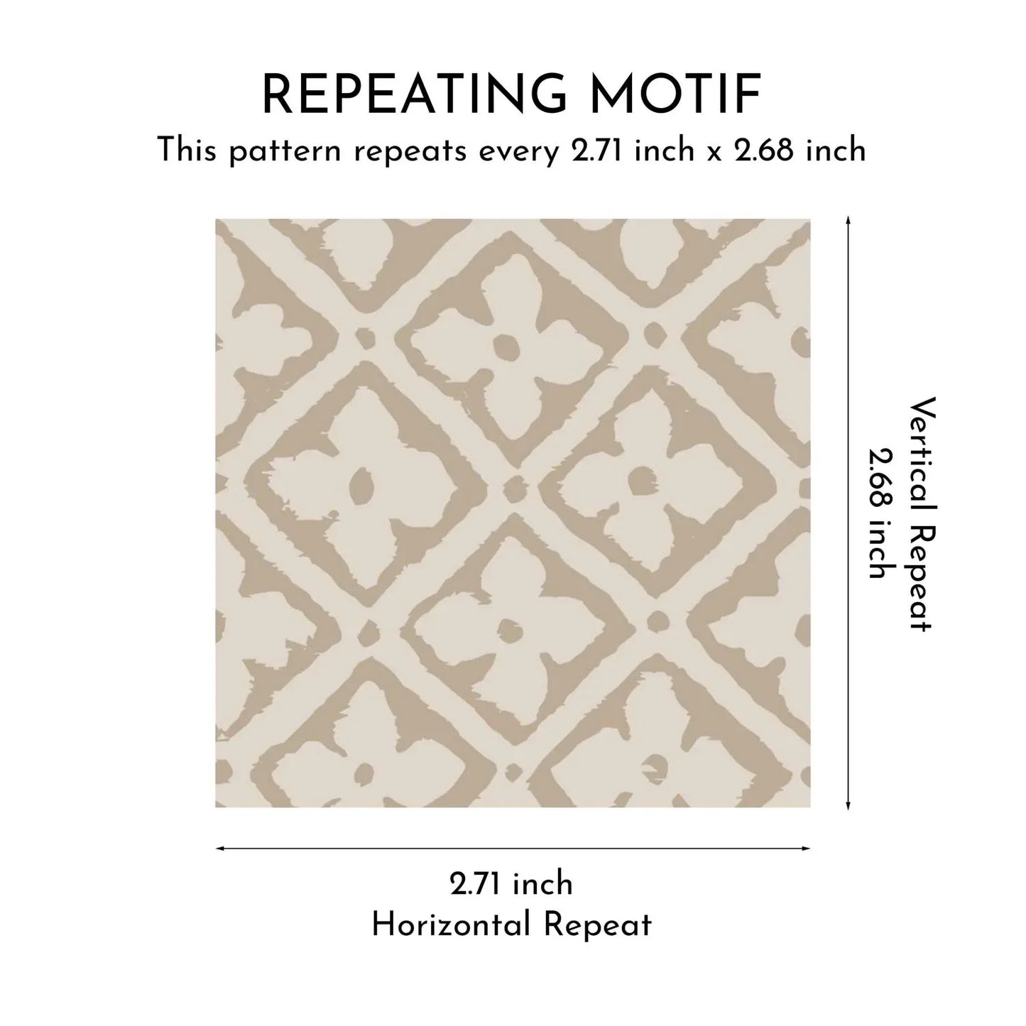 Jharokha Lattice Wallpaper - Warm Beige